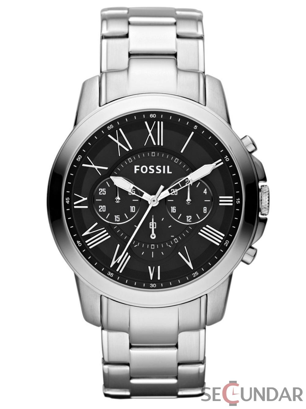 Ceas Fossil FS4736 Grant Chronograph Stainless Steel Watch Barbatesc de Mana Original